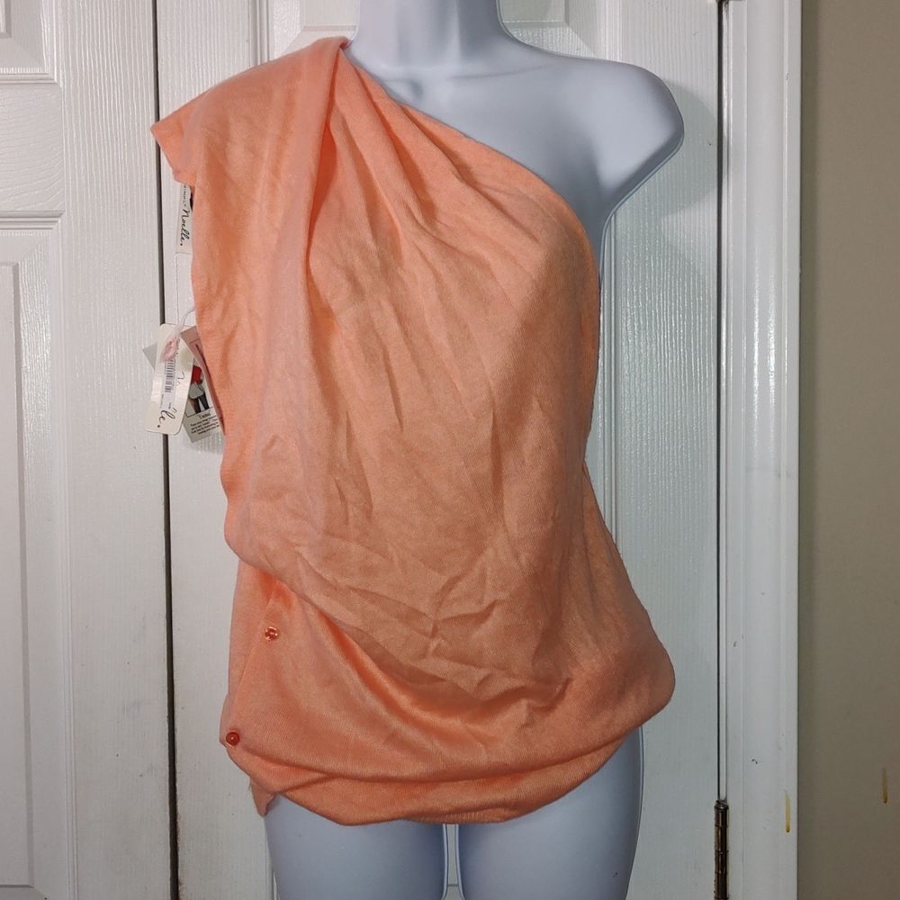 Simply Noelle peach color Spring Summer Bordeaux Wrap One Size NWT